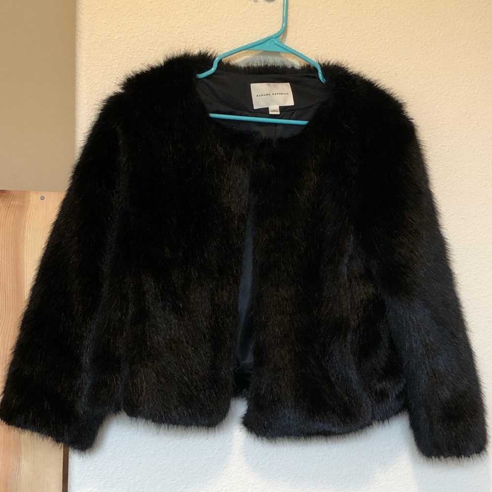 Banana Republic Faux Fur Jacket - Sz L